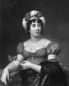 Germaine de Stael, French writer, novelist and political propagandist, (1836).Artist: E Scriven