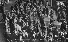 German military prisoners including Prussian guards at Southend on sea, c1914-1915