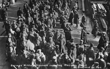 German military prisoners including Prussian guards at Southend on sea, c1914-1915