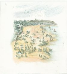 German naval bombardment of Scarborough, North Yorkshire, 1914 (2014). Creator: Judith Dobie