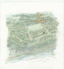 German naval bombardment of Scarborough, North Yorkshire, 1914 (2014). Creator: Judith Dobie