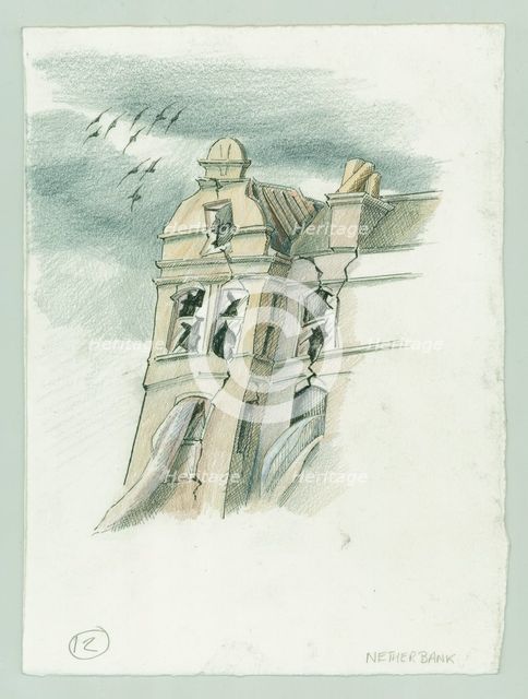 German naval bombardment of Scarborough, North Yorkshire, 1914 (2014). Creator: Judith Dobie.