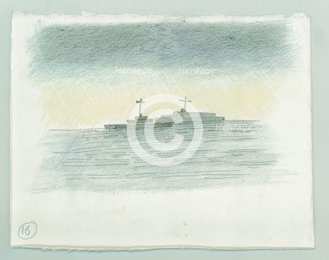 German naval bombardment of Scarborough, North Yorkshire, 1914 (2014). Creator: Judith Dobie.