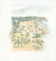 German naval bombardment of Scarborough, North Yorkshire, 1914 (2014). Creator: Judith Dobie