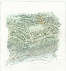 German naval bombardment of Scarborough, North Yorkshire, 1914 (2014). Creator: Judith Dobie