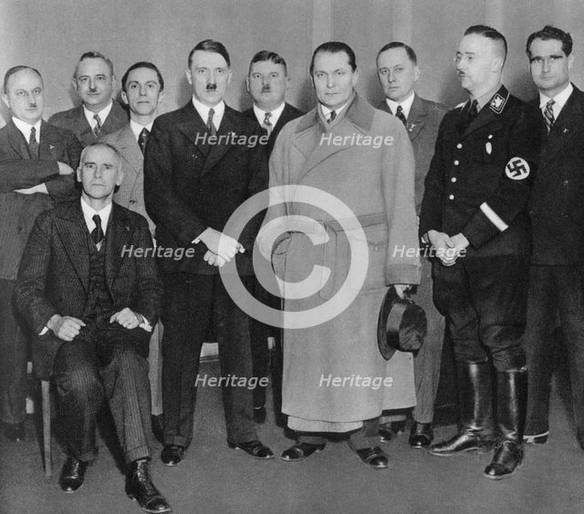 German Nazi party leaders, c1933(?). Artist: Unknown