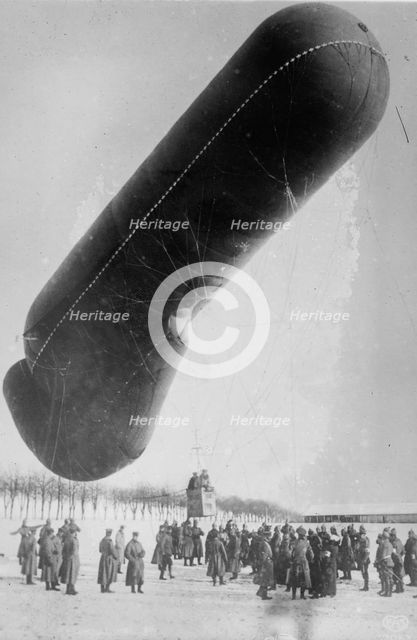 German observation balloon, between 1914 and c1915. Creator: Bain News Service.