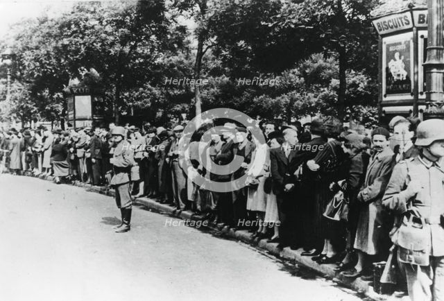 German occupation of Paris, 14 June 1940. Artist: Unknown