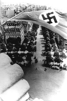 German occupation of Paris, World War II, June 1940. Artist: Anon