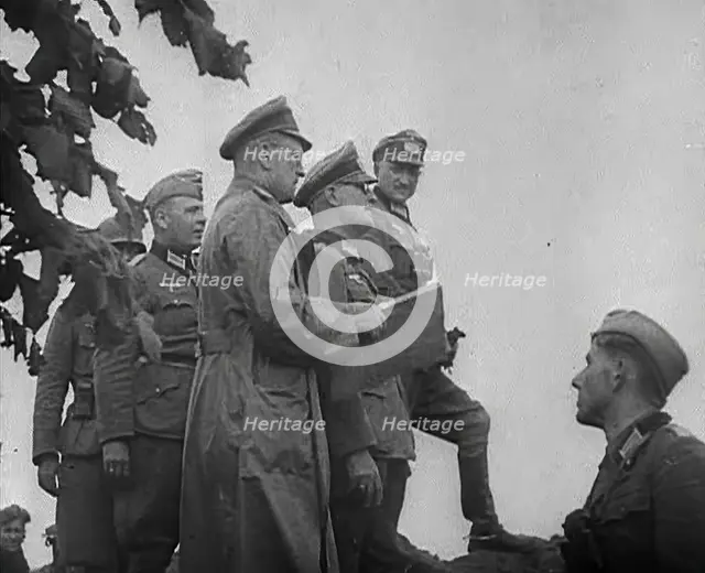 German Officers and Soldiers, 1941. Creator: British Pathe Ltd.