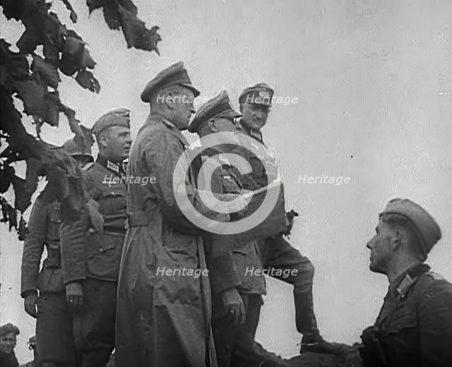 German Officers and Soldiers, 1941. Creator: British Pathe Ltd.