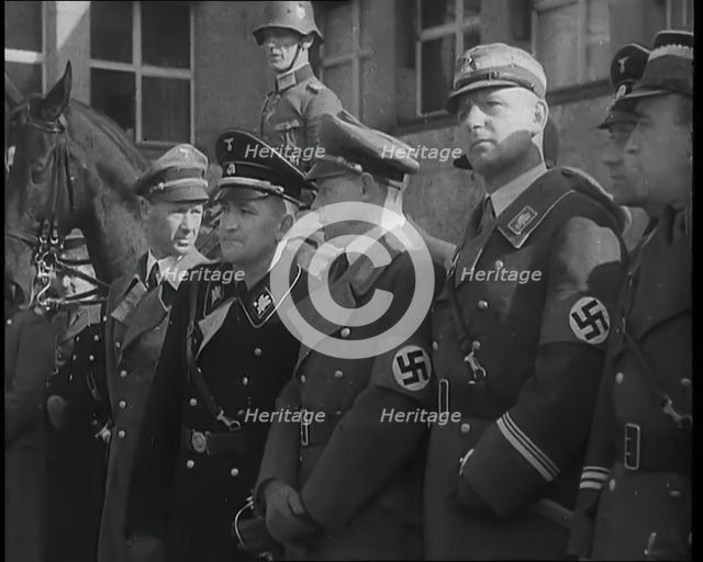 German Officers in the Rhineland, 1936. Creator: British Pathe Ltd.