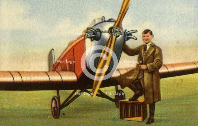 German aviator Friedrich Karl von Koenig-Warthausen, 1932. Creator: Unknown.