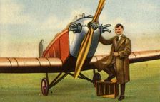 German aviator Friedrich Karl von Koenig-Warthausen, 1932. Creator: Unknown