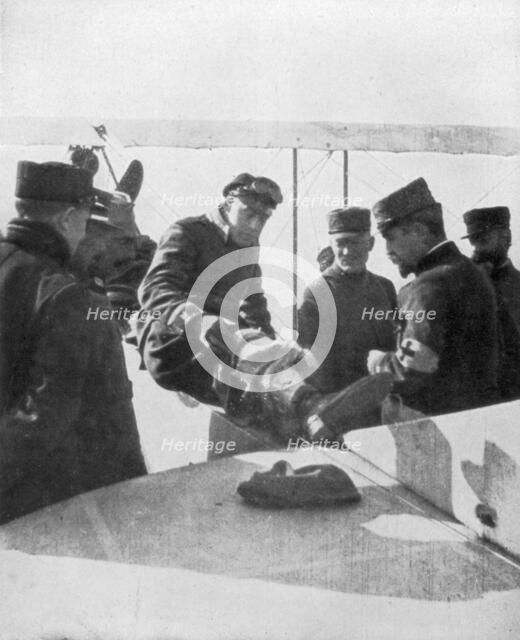 German aviators shot down by French ace Jean Navarre, 1916. Artist: Unknown