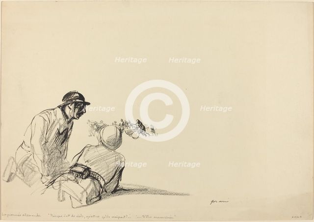 German Advance, c. 1914/1919. Creator: Jean Louis Forain.