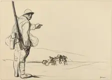 German Advance, c. 1914/1919. Creator: Jean Louis Forain