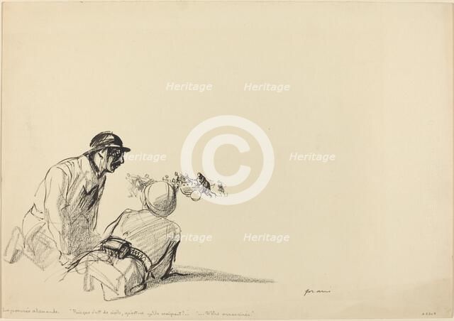 German Advance, c. 1914/1919. Creator: Jean Louis Forain.