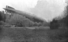 German Air Disaster; The navy zeppelin "L-49", after its forced landing..., 1917. Creator: Unknown