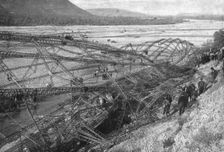 German Air Disaster; The remains of the "L-45", taken down on the banks of the Buech... 1917. Creator: Unknown