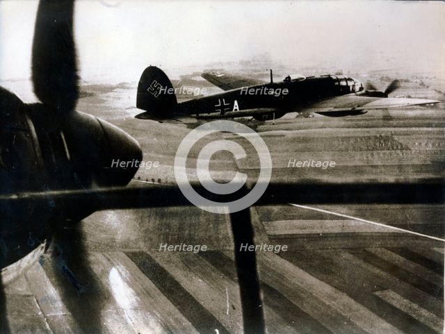 German aircraft on a reconnaissance mission, 1942. Creator: Unknown.
