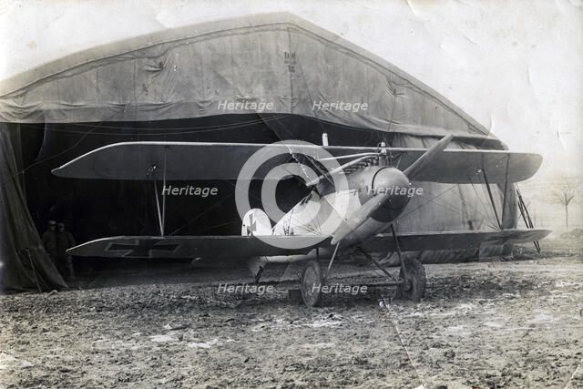 German Albatros DV, Souilly, France, 2 January 1918. Artist: Unknown