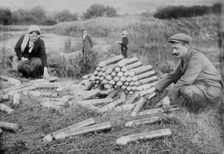 German ammunition abandoned at Battle of the Marne, 10/29/14, 29 Oct 1914. Creator: Bain News Service