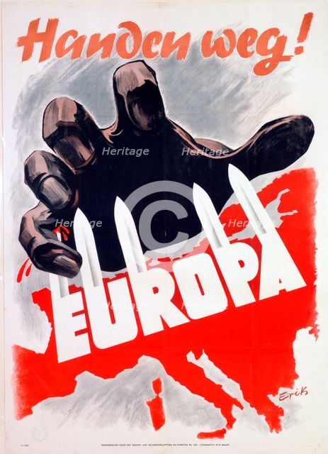 German anti-communist propaganda poster, c1939-c1945. Artist: Erik