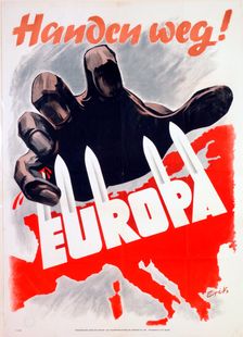 German anti-communist propaganda poster, c1939-c1945. Artist: Erik
