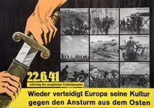 German anti-communist propaganda poster, c1941-c1945