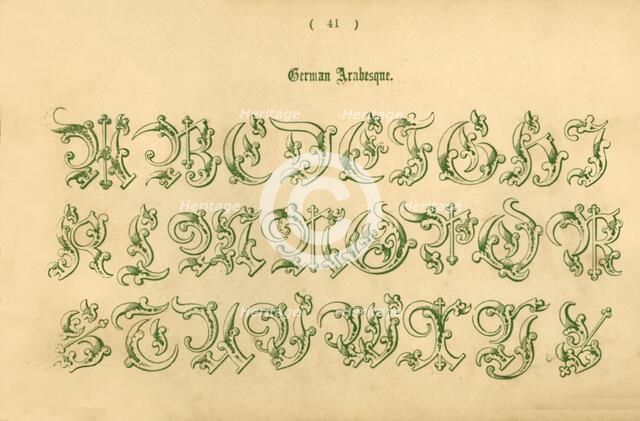 'German Arabesque', 1862. Artist: Unknown.