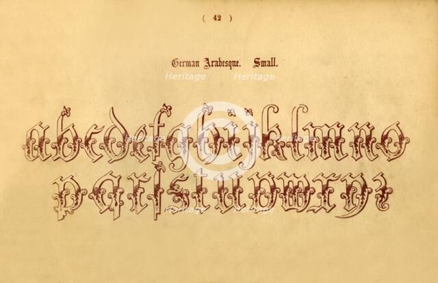 'German Arabesque. Small', 1862. Artist: Unknown.