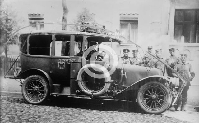 German Army auto with wire cutter, between c1914 and c1915. Creator: Bain News Service.