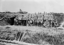 German Army field Hdqrs. near Ostend, between c1914 and c1915. Creator: Bain News Service