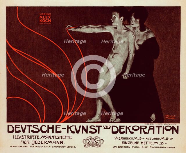 German art and decoration, 1898. Creator: Witzel, Joseph Rudolf (1867-1924).