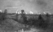 German artillery, the Champagne front, France, World War I, 1915 (1929)