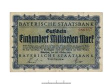 German banknote (Bavaria), 1923
