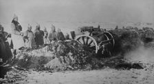 German battery in action, between c1915 and 1918. Creator: Bain News Service
