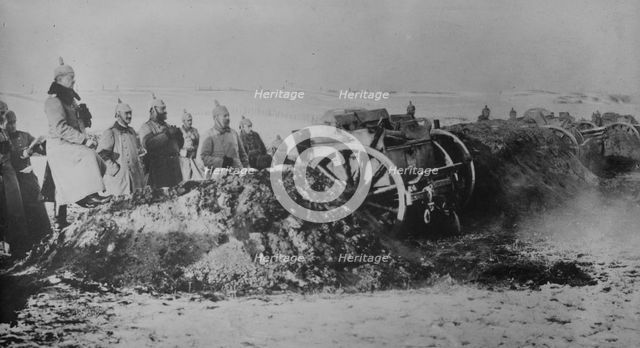 German battery in action, between c1915 and 1918. Creator: Bain News Service.