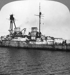 German battlecruiser Derfflinger World War I, 1918. Artist: Realistic Travels Publishers