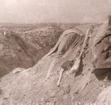 German body, Somme, northern France, c1914-c1918