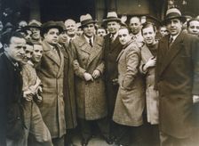 German boxer Max Schmeling arrives in Barcelona, Spain, 1933. Creator: Unknown