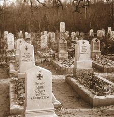 German cemetery, Carlepont, Northern France, c1914-c1918