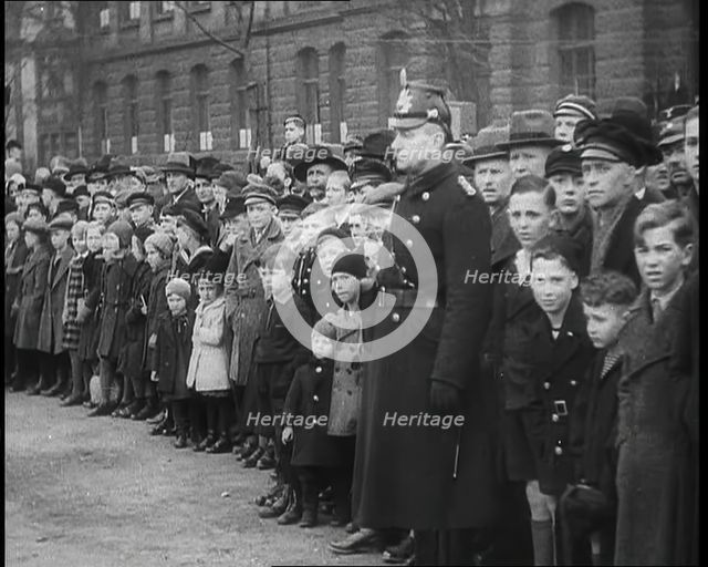 German Civilians and Police Officers, 1936. Creator: British Pathe Ltd.