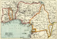 German Colonies in West Africa at the Outbreak of War, 1914 (c1920). Creator: John Bartholomew & Son