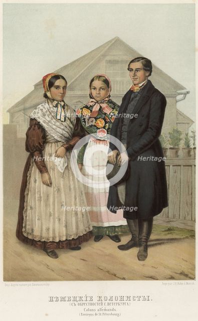 German colonists. (From the outskirts of St. Petersburg), 1862. Creator: A Derzhanovskii.