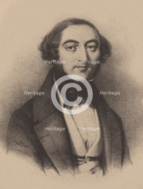 German composer and teacher Eduard Marxsen (1806-1887), 1840s.