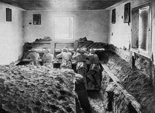 German defensive position on the Vistula, Poland, World War I, 1915
