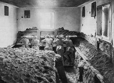 German defensive position on the Vistula, Poland, World War I, 1915