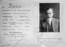 German drivers license - Bain, between c1910 and c1915. Creator: Bain News Service